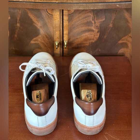 To Boot New York Adam Derrick White Leather Sneakers - Picture 4 of 10